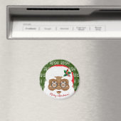 Afrikaanse kerstfeestdag met kerstmis magneet (Insitu (Vaatwasser))