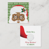 Afrikaanse kerstfeestdag met kerstmis notitiekaartje (Voorkant / Achterkant)
