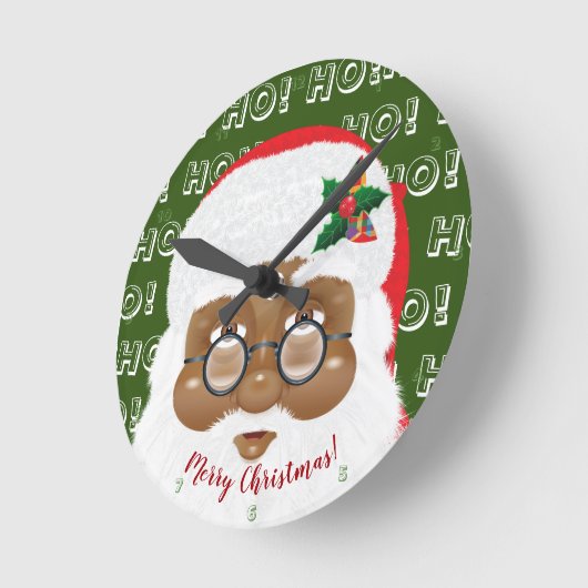 Afrikaanse kerstfeestdag met kerstmis ronde klok (Hoek)