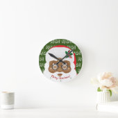 Afrikaanse kerstfeestdag met kerstmis ronde klok (Huis)