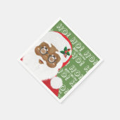 Afrikaanse kerstfeestdag met kerstmis servet (Hoek)