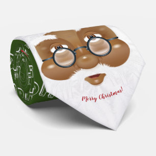 Afrikaanse kerstfeestdag met kerstmis stropdas