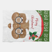 Afrikaanse kerstfeestdag met kerstmis theedoek (Horizontaal)