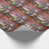 Afrikaanse kerstfeestscène cadeaupapier (Hoek)