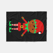 Afrikaanse kerstkerstkerstkerstkerstkerstman Elf Fleece Deken (Voorkant (Horizontaal))