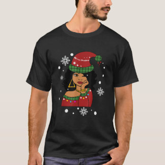 Afrikaanse kerstkerstkerstkerstkerstman t-shirt