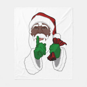Afrikaanse kerstkerstkerstmanmandje fleece deken