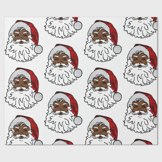 afrikaanse kerstman cadeaupapier (Vlak)