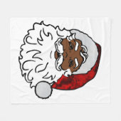 afrikaanse kerstman fleece deken (Voorkant (Horizontaal))
