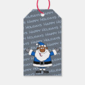 Afrikaanse kerstman Hanukkah Kwanzaa Cadeaulabel (Voorkant)