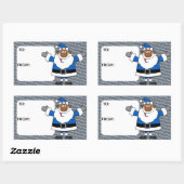 Afrikaanse kerstman Hanukkah Kwanzaa Rechthoekige Sticker (Vel)