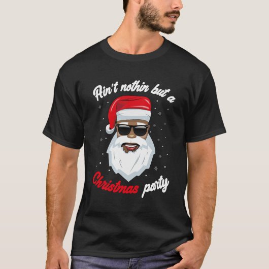 Afrikaanse kerstman kerst t-shirt (Voorkant)