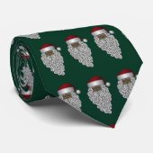 -Afrikaanse Kerstman met groene Stropdas (Opgerold)