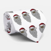 -Afrikaanse kerstman met witte Stropdas (Opgerold)