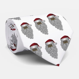 -Afrikaanse kerstman met witte Stropdas