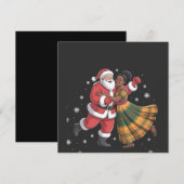 Afrikaanse Kerstman mevrouw Claus Dancing Afro-Ame Kaart (Voorkant / Achterkant)
