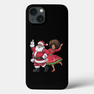 Afrikaanse Kerstman mevrouw Claus Dancing American Case-Mate iPhone Case