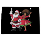 Afrikaanse Kerstman mevrouw Claus Dancing American Groot Cadeauzakje (Voorkant)