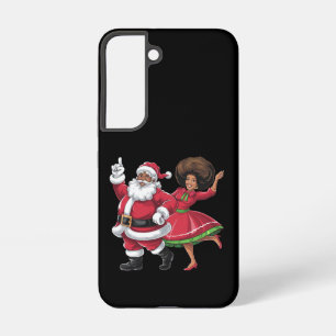 Afrikaanse Kerstman mevrouw Claus Dancing American Samsung Galaxy Hoesje