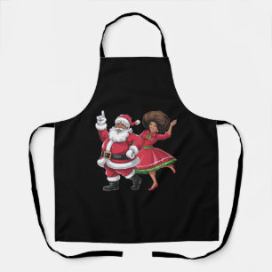 Afrikaanse Kerstman mevrouw Claus Dancing American Schort