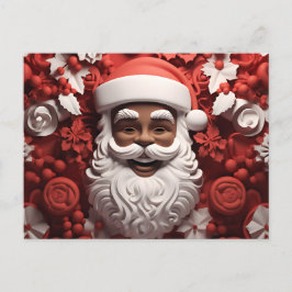Afrikaanse Kerstman Zwart Claus Melanine Kerstmis Briefkaart