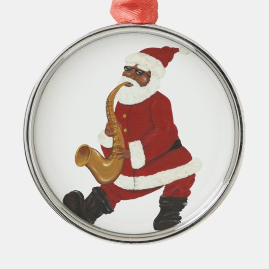Afrikaanse kerstsieraad metalen ornament (Voorkant)