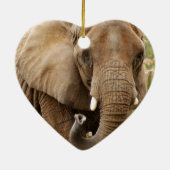 Afrikaanse kerstversiering keramisch ornament (Achterkant)