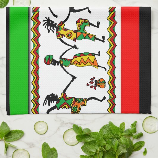 Afrikaanse keuken handdoek (Gevouwen)