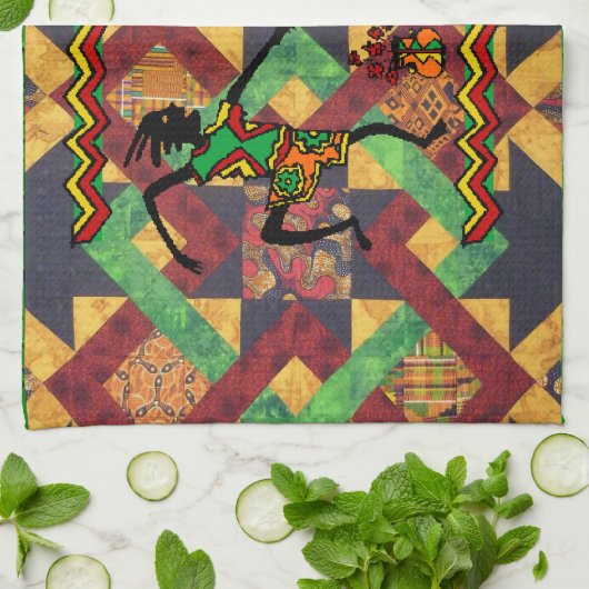 Afrikaanse keuken handdoek (Gevouwen)