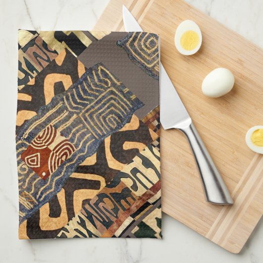 Afrikaanse keukenhanddoek (Quarter Fold)