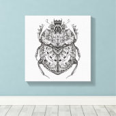 Afrikaanse kever Zendoodle 6 Canvas Afdruk (Insitu (Houten vloer))