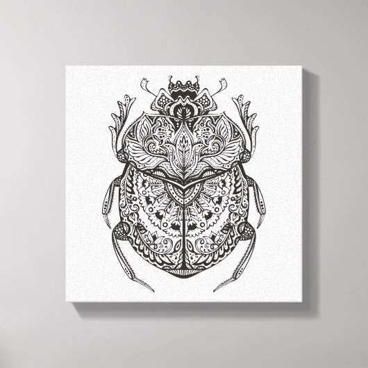 Afrikaanse kever Zendoodle 6 Canvas Afdruk (Voorkant)