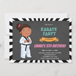 Afrikaanse kind karate uitnodiging