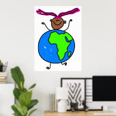 Afrikaanse Kind Poster (Thuiskantoor)