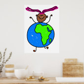 Afrikaanse Kind Poster (Keuken)