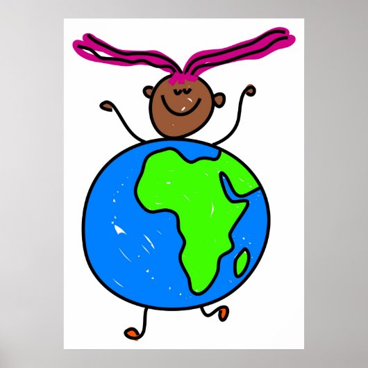 Afrikaanse Kind Poster (Voorkant)