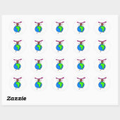 Afrikaanse Kind Ronde Sticker (Vel)