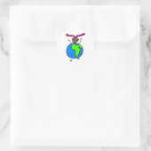Afrikaanse Kind Ronde Sticker (Tas)