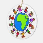 Afrikaanse Kinderen Keramisch Ornament (Links)