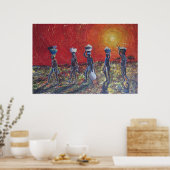 Afrikaanse kinderen van de zon poster (Keuken)