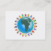 Afrikaanse Kinderen, Visitekaartje (Achterkant)