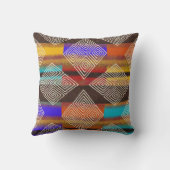 Afrikaanse kleding stijl | Boho Earth Kussen (Achterkant)