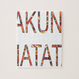 Afrikaanse  kleuren Hakuna Matata.jpg Legpuzzel