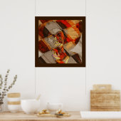 Afrikaanse kleuren poster (Keuken)