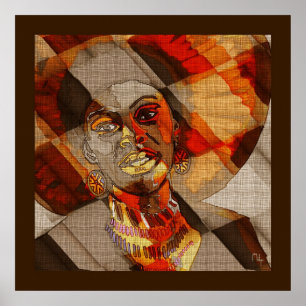 Afrikaanse kleuren poster