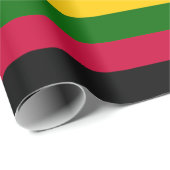 Afrikaanse kleuren strepen patroon ontwerp cadeaupapier (Rol Hoek)
