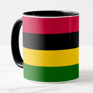 Afrikaanse kleuren strepen patroon ontwerp mok