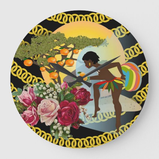 Afrikaanse Klok van Vrouw Gold Chain (Voorkant)