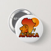 Afrikaanse knop ronde button 5,7 cm (Voorkant /achterkant)