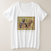 Afrikaanse koning en koningin grote maat t-shirt (Design voorkant)